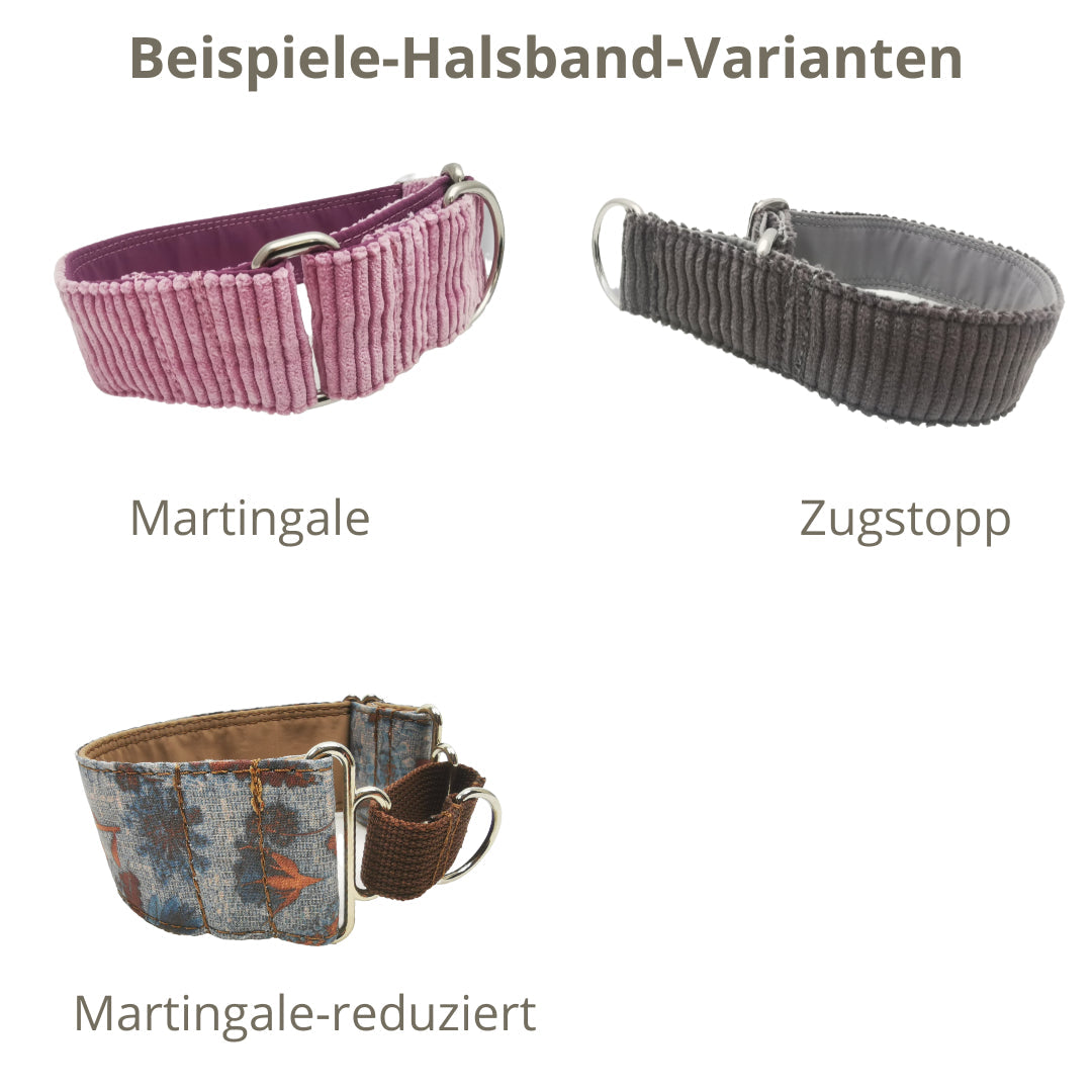 Hundehalsband "Weihnachten-Rentier-Girl" - Martingale- Zugstopp