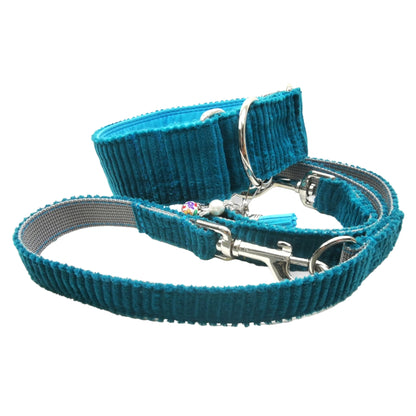 Hundehalsband "BreitCord-uni" - Martingale- Zugstopp in verschiedenen Farben