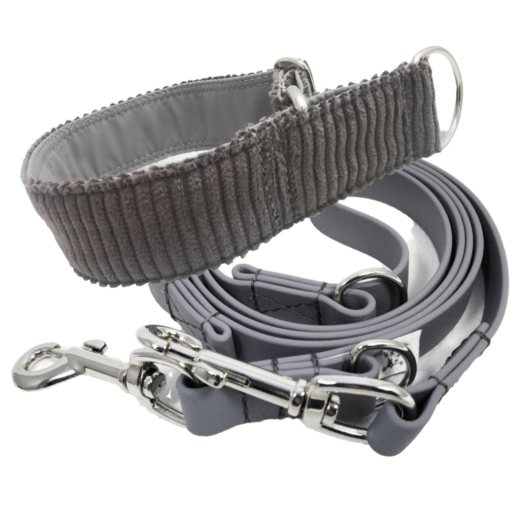 Hundehalsband "BreitCord-uni" - Martingale- Zugstopp in verschiedenen Farben